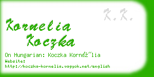 kornelia koczka business card